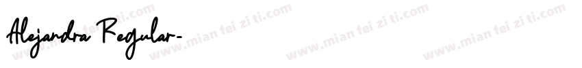 Alejandra Regular字体转换